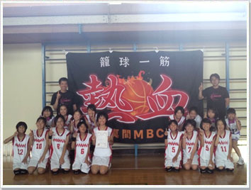 応援旗バスケットボールの製作事例-茨城県-本郷小ミニバス様