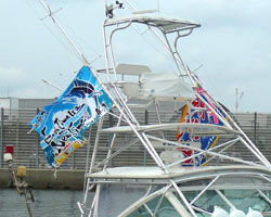 鍵山様の進水式祝い大漁旗お写真