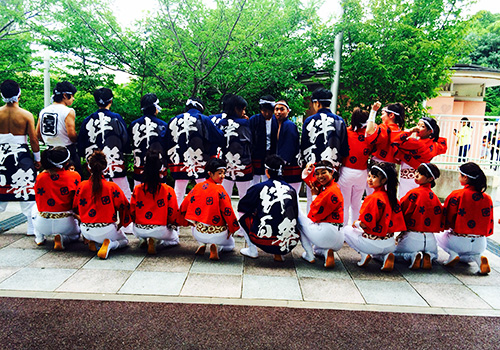 大阪府の絆百祭様 よさこい法被衣装