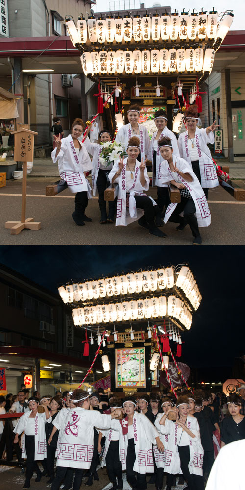 新潟県の女万灯の会 白百合様の神輿半纏