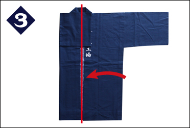 半纏のたたみ手順-3