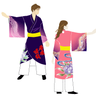 2010よさこい衣装事例-春の風咲き乱れ