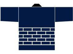 レンガの腰柄画像