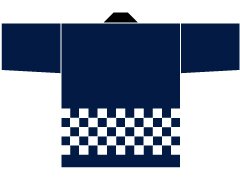 市松の腰柄画像