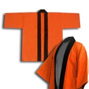 無地半纏:オレンジ