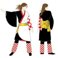 2010よさこい衣装事例-祭援隊しらたき
