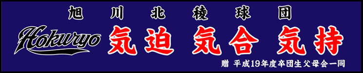 応援横断幕事例:野球