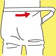 股引きの履き方 手順04