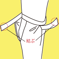 股引きの履き方 手順05
