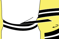 粋な帯の締め方 平ぐけ帯手順02