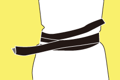 粋な帯の締め方 平ぐけ帯手順04