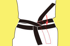 粋な帯の締め方 平ぐけ帯手順05