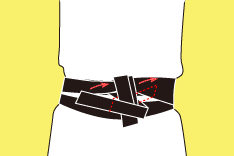 粋な帯の締め方 平ぐけ帯手順07