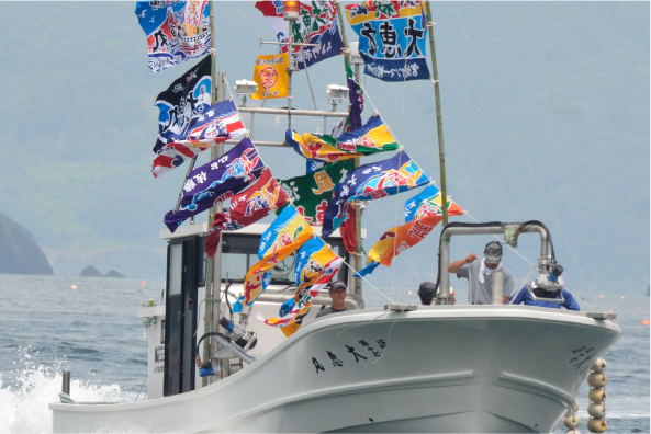 大漁旗 船旗 祝い旗の製造販売 水野染工場