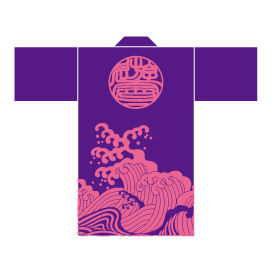 朝霞なるこ遊和会様2014衣装デザイン-紫青-後身頃
