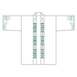 遨～すさび～様2014衣装デザイン-半纏前身頃