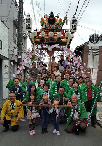 制作事例50-山車半纏-元禄弥様のお写真