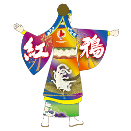 恵庭紅鴉様2015衣装デザイン踊り子用衣装(後身頃)