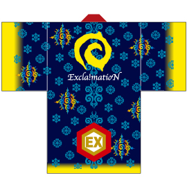 Excla!matioN様2015衣装デザイン長半纏(後身頃)
