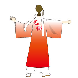 よさこい飯能乱舞様2015衣装デザインMC女性用衣装(後身頃)