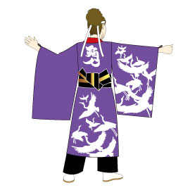 踊人-ODORINCHU-様2015衣装デザイン後見頃