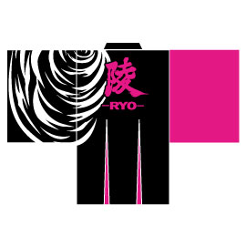 陵~RYO~様2015衣装デザイン長半纏(後身頃)