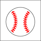 イラストデザイン-野球のボール