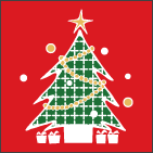 イラストデザイン-クリスマスツリー