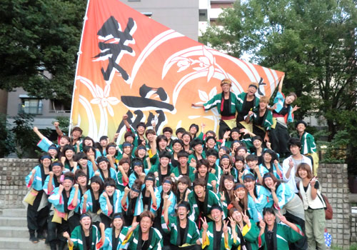 大阪府-大阪市立大学よさこいチーム朱蘭様お写真