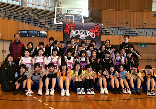 石川県小松市立芦城中学校女子バスケットボール部様お写真