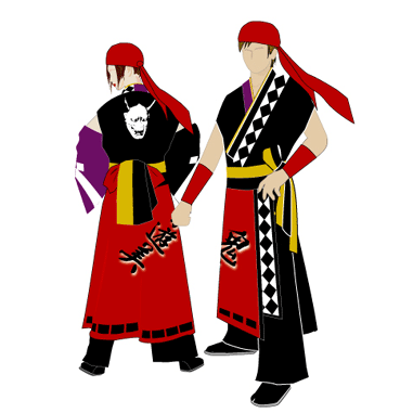 よさこい製作事例2009-雁微笑連様-1