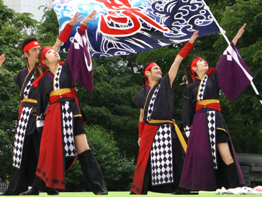 2009年よさこい-旭川天邪鬼(破天荒・鬼楽遊美合同チーム)様-3
