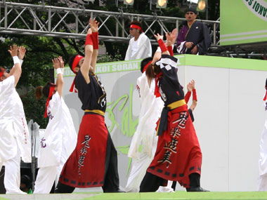 2009年よさこい-旭川天邪鬼(破天荒・鬼楽遊美合同チーム)様-5