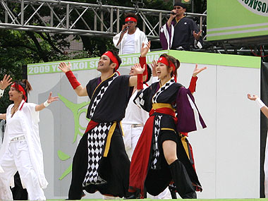 2009年よさこい-旭川天邪鬼(破天荒・鬼楽遊美合同チーム)様-6