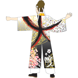 遊人(あっぴ)様2013衣装デザイン後身頃