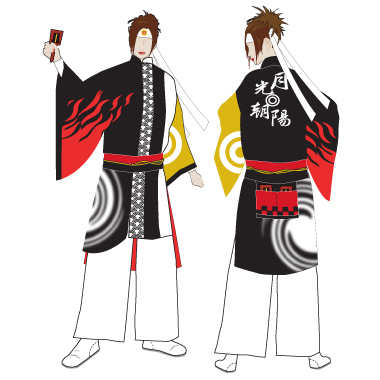 よさこい製作事例2009-雁微笑連様-1