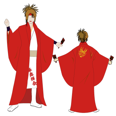 よさこい製作事例2009-雁微笑連様-1