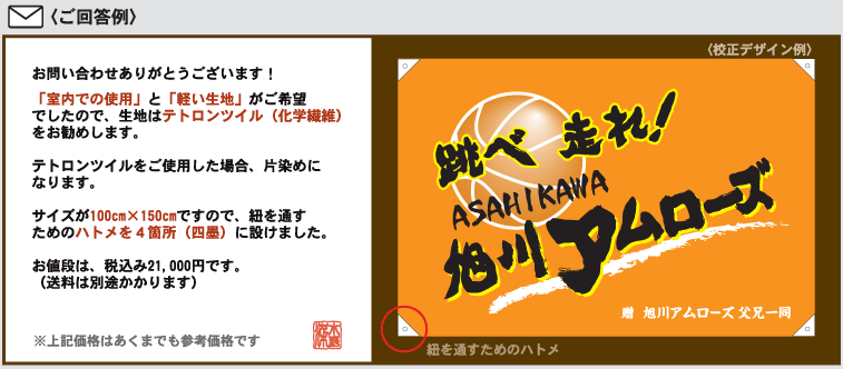 校正デザイン例