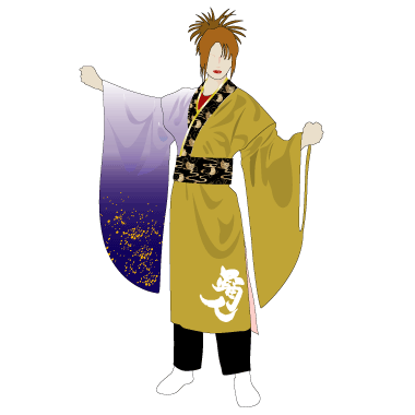 よさこい製作事例2011-踊人~odorinshu~様の衣装前身頃