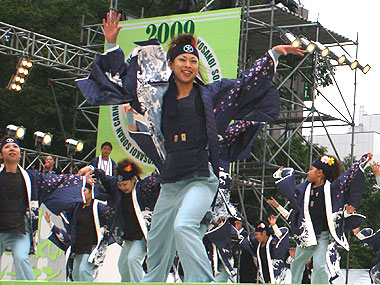 2009年よさこい-夜咲恋そぅらんサムライ士別with三好町様-1