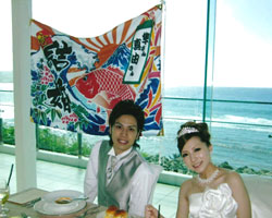 山田様の結婚祝い大漁旗お写真