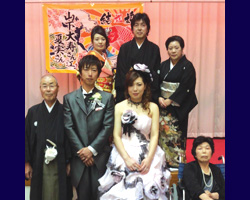 山下様の結婚祝い大漁旗お写真