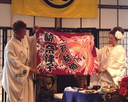 森川様の結婚祝い大漁旗お写真