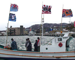 板谷様の進水祝い大漁旗お写真