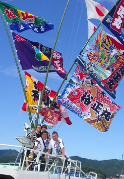 福田様の神輿再建祝いと大漁祈願お写真