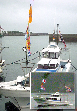 江本様の進水祝いお写真