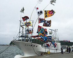 貫和様の進水祝い大漁旗お写真
