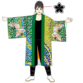あさぎ様2016早変わり衣装デザイン(タイプ4-前身頃)