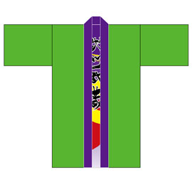武州武蔵様2016衣装デザイン(裏-緑-前身頃)