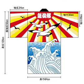 宮城県立気仙沼支援学校様2016衣装デザイン(後身頃)